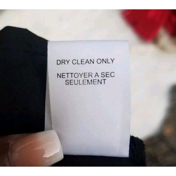 Nanette Lepore blk silk flral lace detail top  wms sz 2 whimsigoth Y2k  academia - Picture 5 of 5